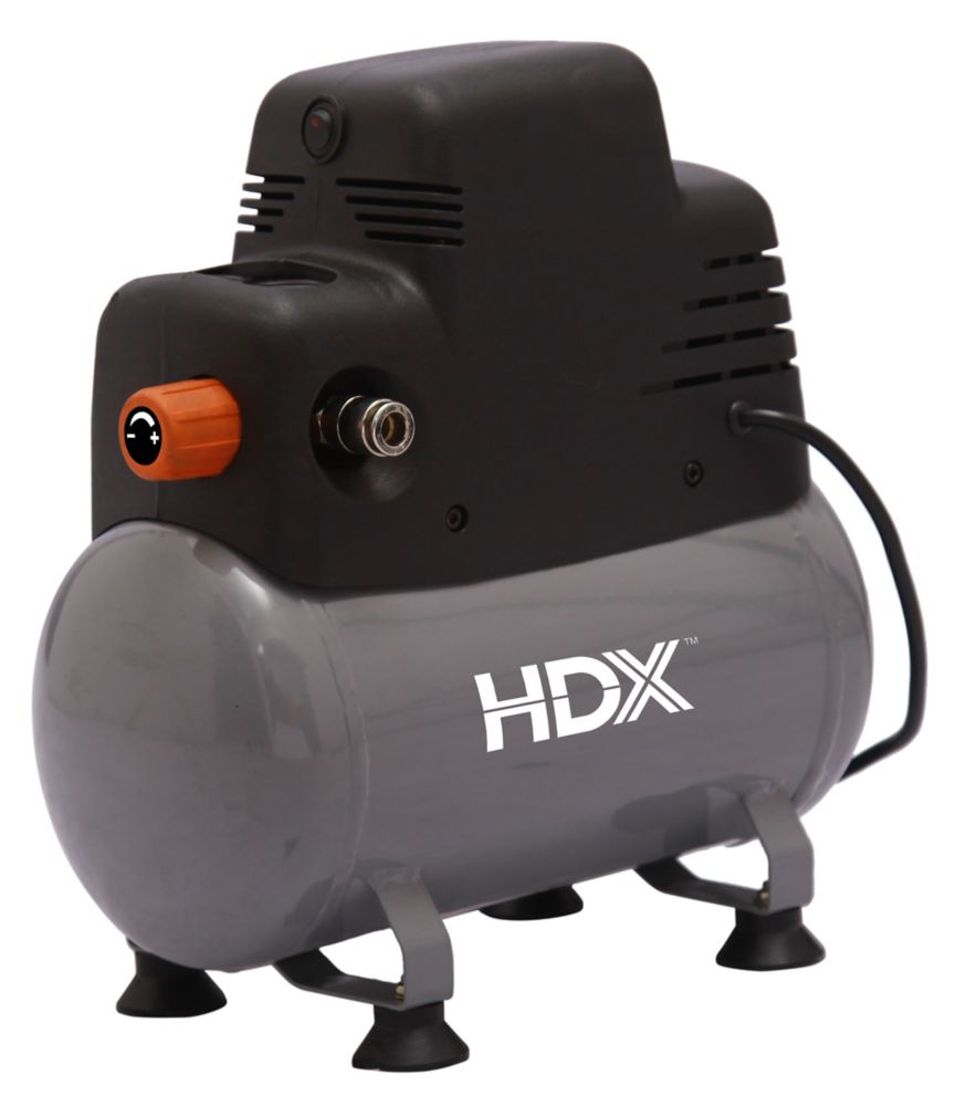 HDX 2 Gallon Portable OilFree Air Compressor with 8 Piece Accessory