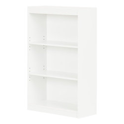 Axess 3-Shelf Bookcase, Pure White