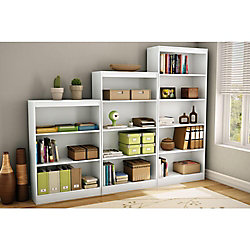 Axess 4-Shelf Bookcase, Pure White