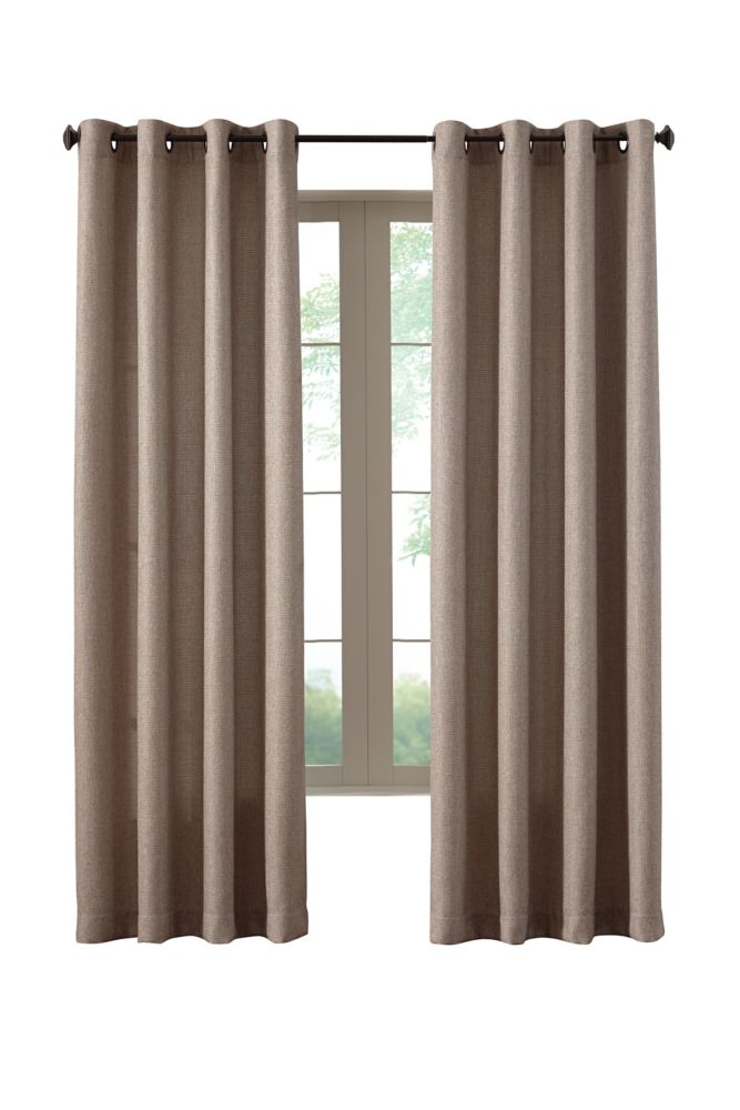 Home Decorators Collection Oatmeal Poly/Cotton Basket weave Curtain