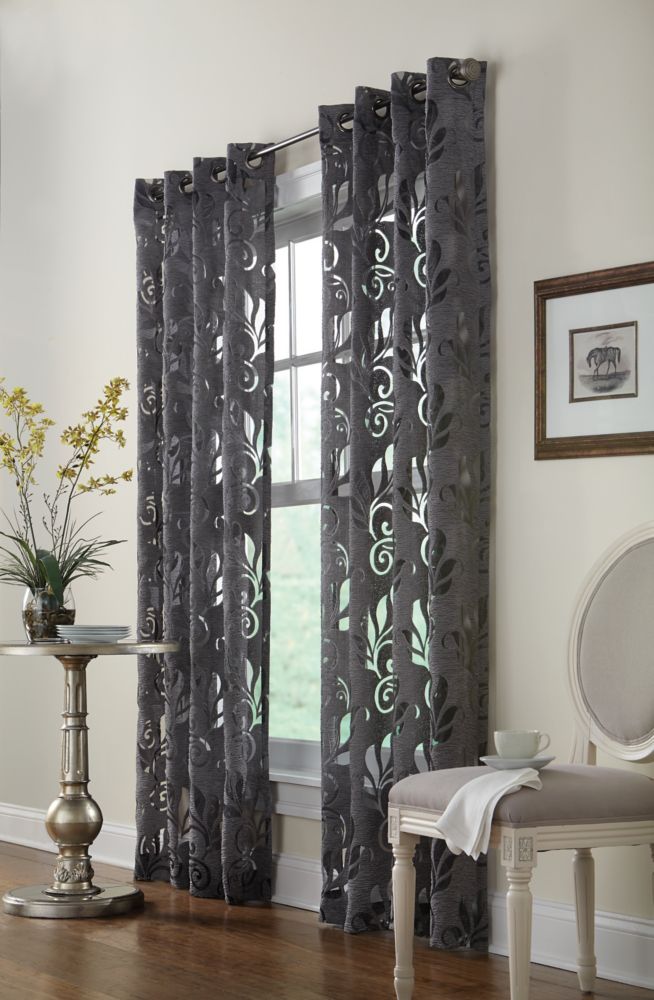 Home Decorators Collection Amarylis Sheer Grommet Curtain 50