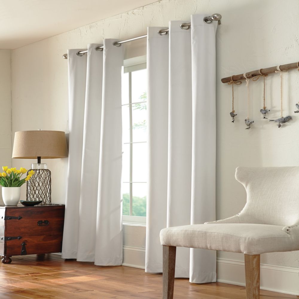 Home Decorators Collection Grommet, Natural, 40 x 84 The Home Depot