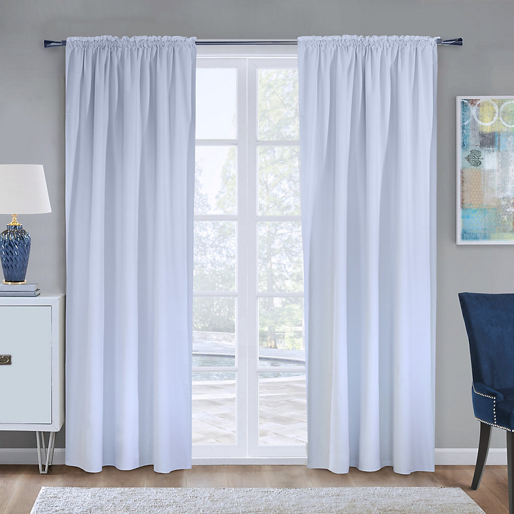Home Decorators Collection Blackout Curtain Liner, White, 45X88" | The