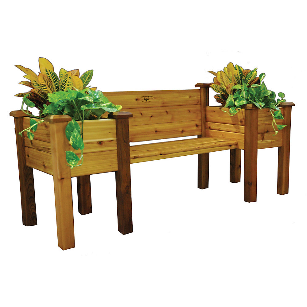 Gronomics 24 Inch X 82 Inch X 36 Inch Planter Bench With