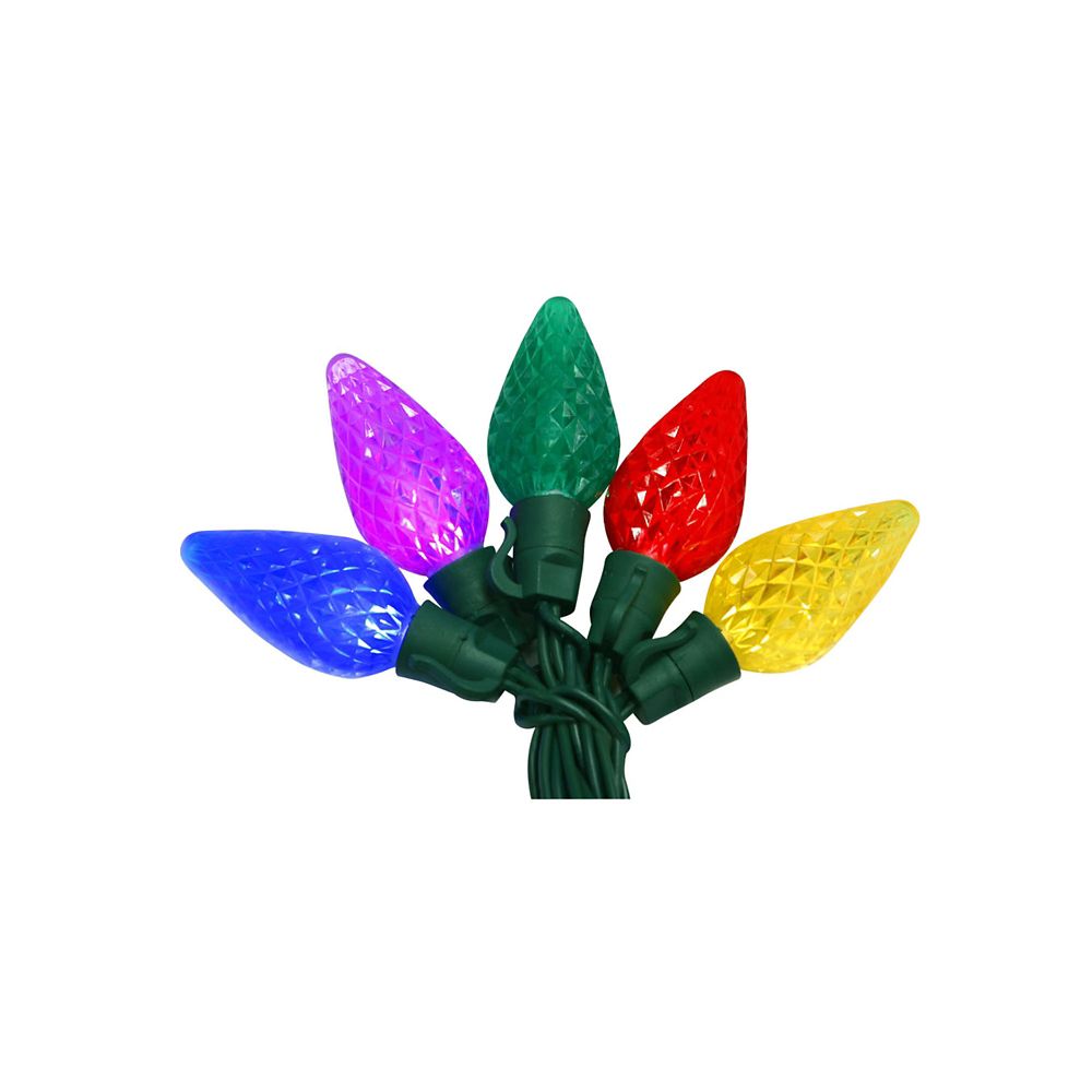 Ecosmart Faceted Super Bright CommercialGrade C9 LED String Lights in Ecosmart C9 Led Christmas Lights