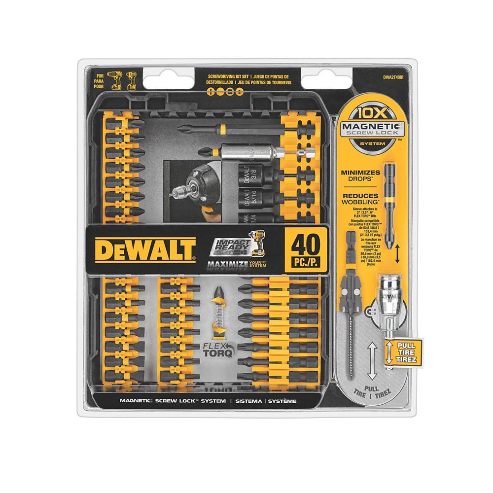 DEWALT Flex Torq Screwdriving Bit Set (40Piece) The Home Depot Canada