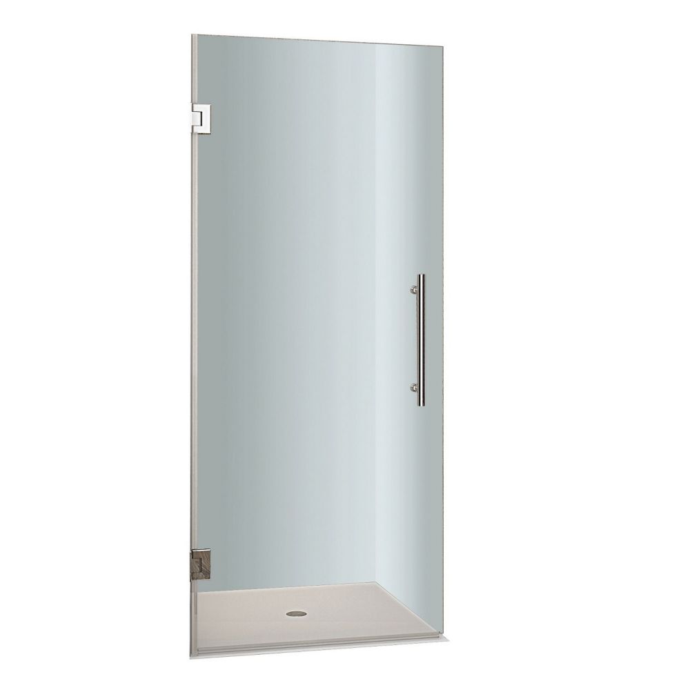 Aston Cascadia 24 In X 72 Completely Frameless Hinged Shower Aston Cascadia 24 In X 72 Completely Frameless Hinged Shower Door Chrome