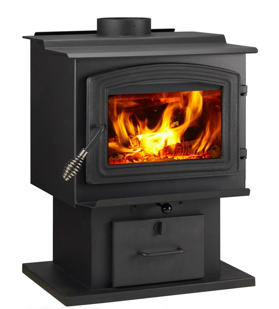 Minimalist Home Depot Wood Burning Stove for Simple Design