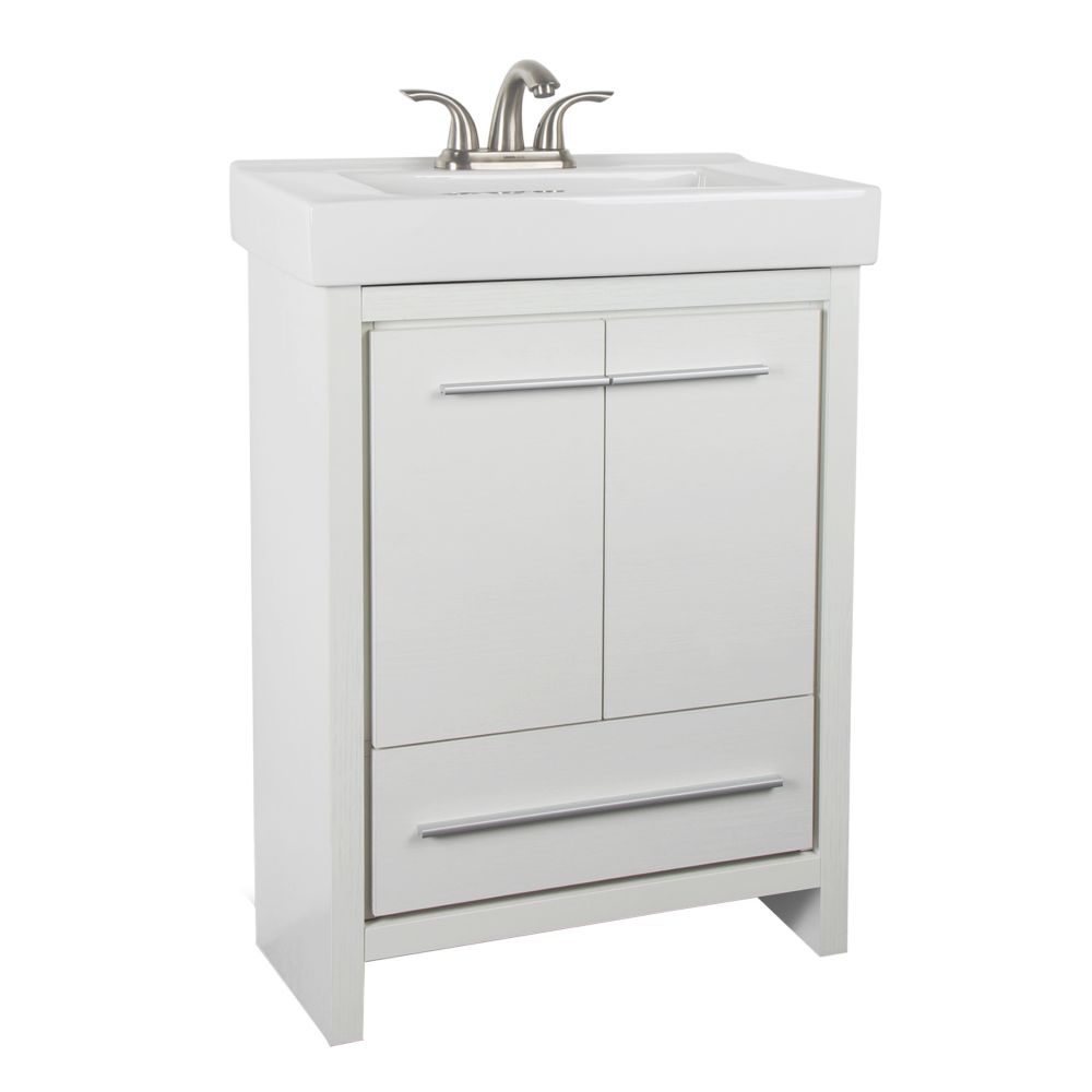 GLACIER BAY Romali 24inch W 1Drawer 2Door Freestanding