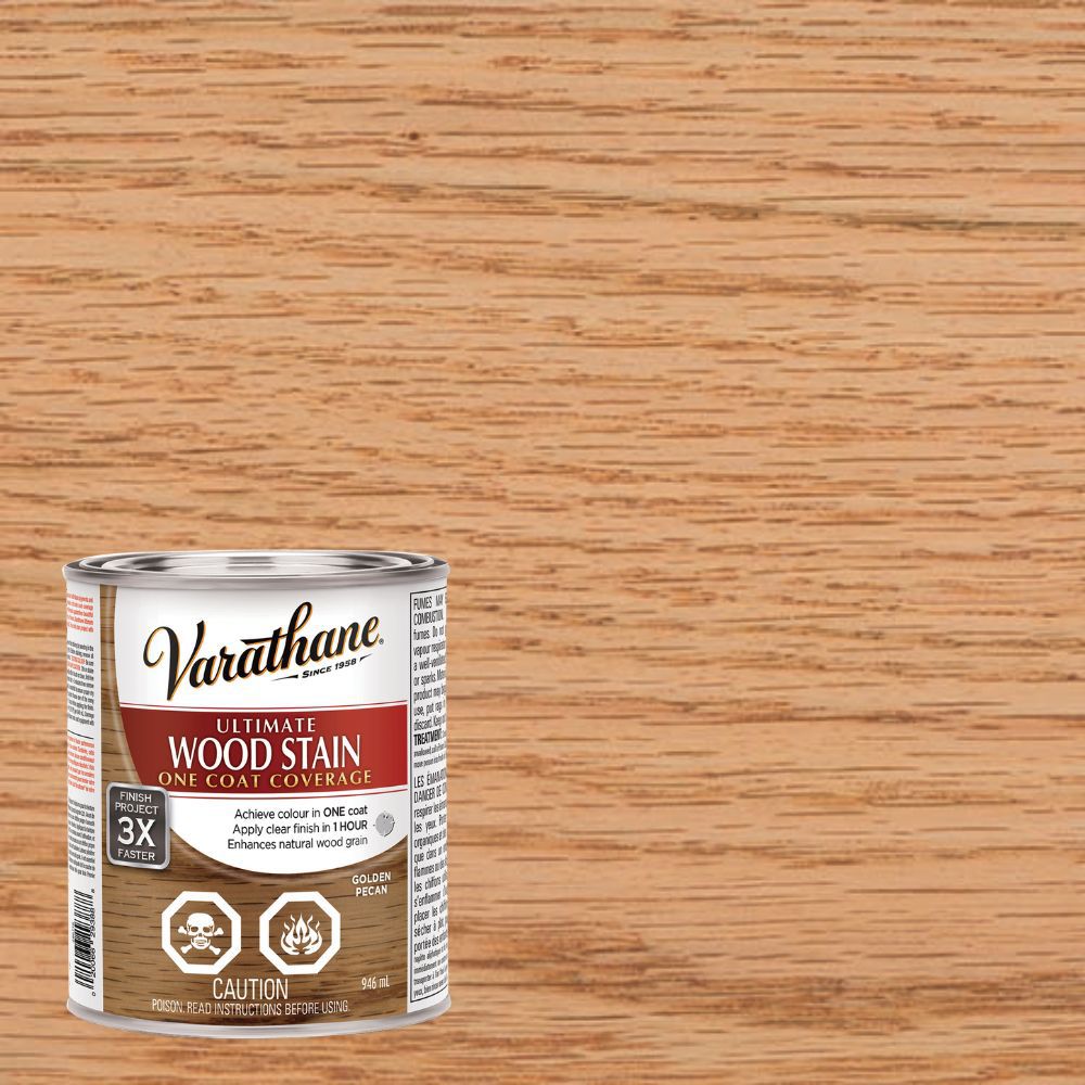 Varathane Ultimate Oil-Based Interior Wood Stain In Golden Pecan, 946 ...