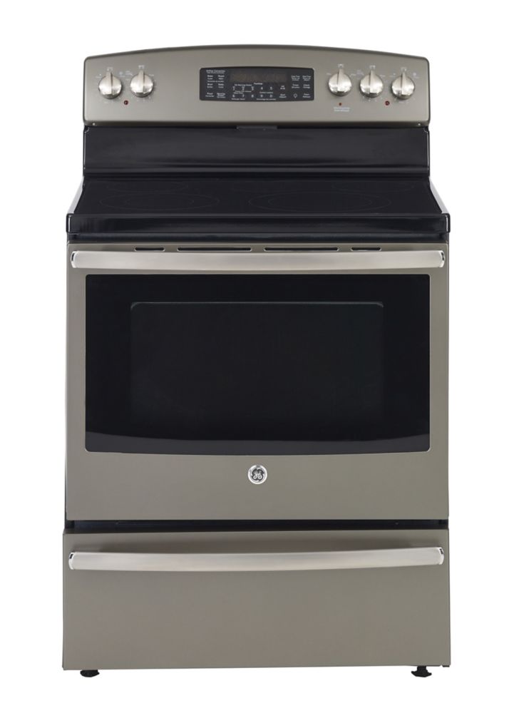 General Electric Slate 30 In. Free Standing Electric Self Cleaning True