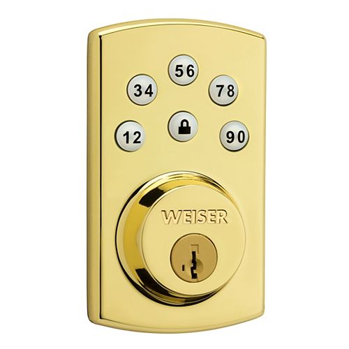 Weiser Obsidian Black Keyless Entry Touchscreen Electronic Deadbolt