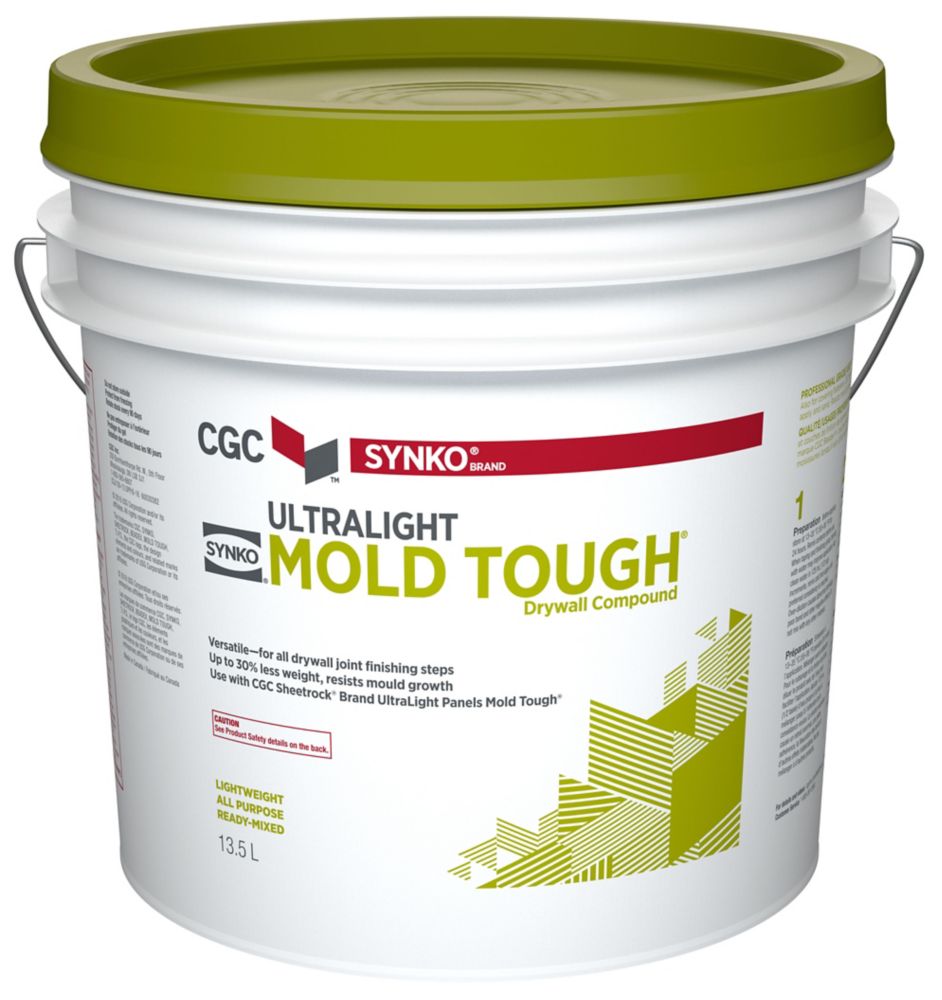Synko DUST CONTROL Drywall Compound, Ready Mixed, 3.6 L Pail The Home Depot Canada