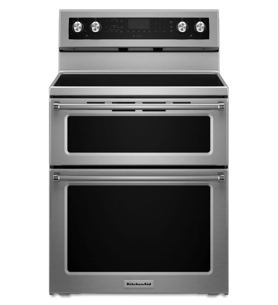 KitchenAid 30Inch 6.7 cu.ft. Double Oven Electric Range with Self