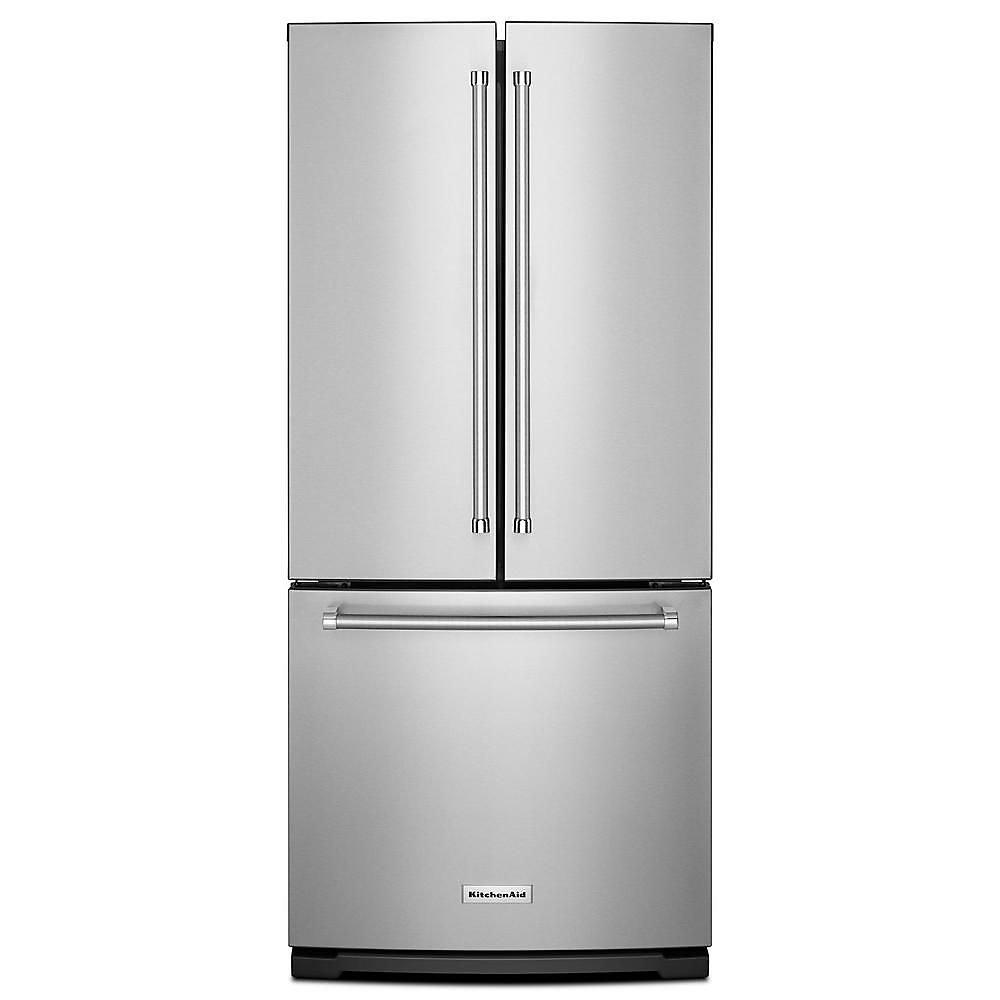 30-inch W 20 cu. ft. French Door Refrigerator in Stainless Steel Stainless Steel Refrigerator 30 Inches Wide