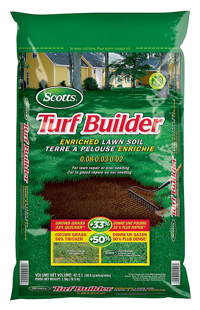 Scotts Turf Builder 42.5L Enriched Lawn Soil | The Home Depot Canada