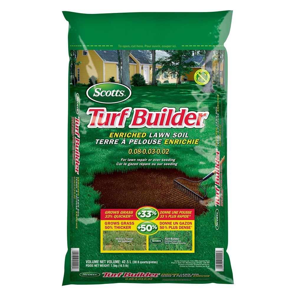 Scotts Turf Builder 42.5L Enriched Lawn Soil | The Home Depot Canada
