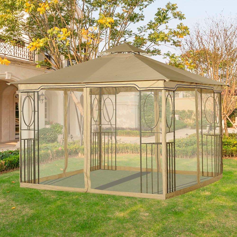 Gazebo 10x12 Mosquito Net Gazebo Universal Replacement Ting, 10' X