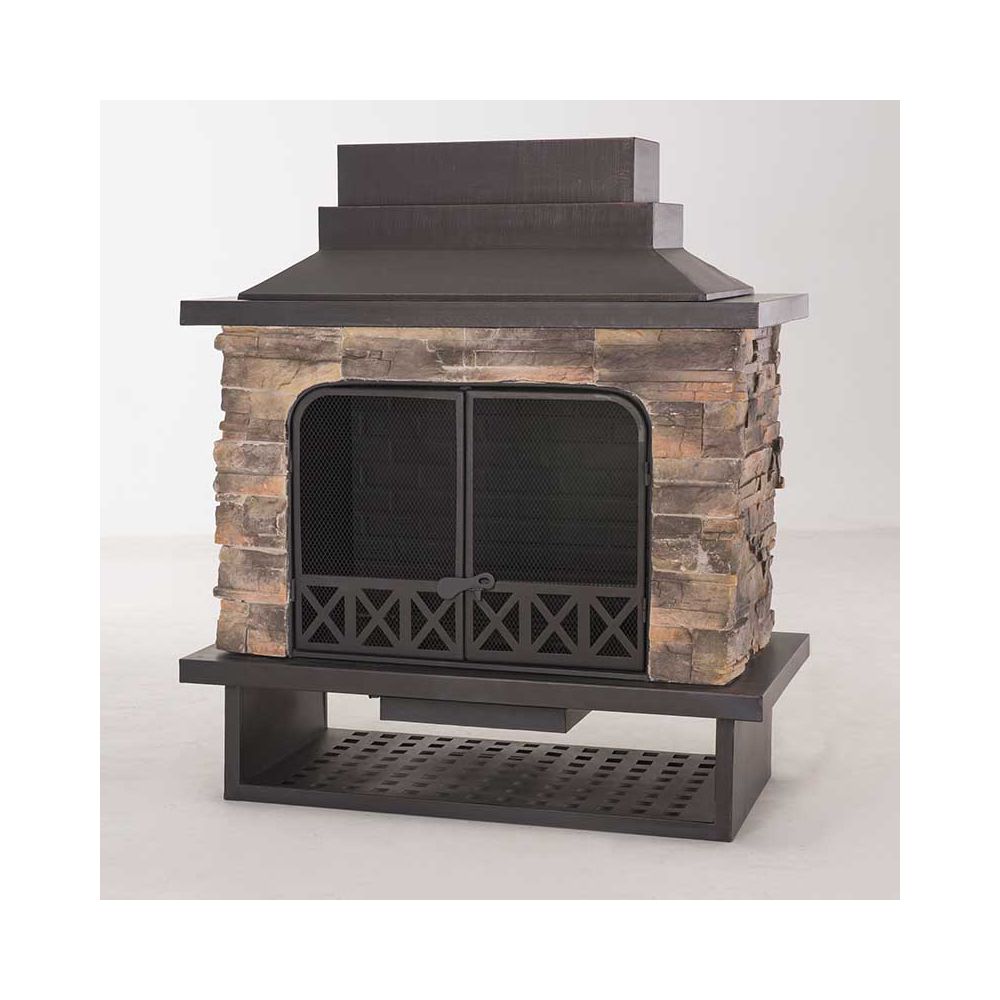 Sunjoy Huntsville Outdoor Fireplace The Home Depot Canada