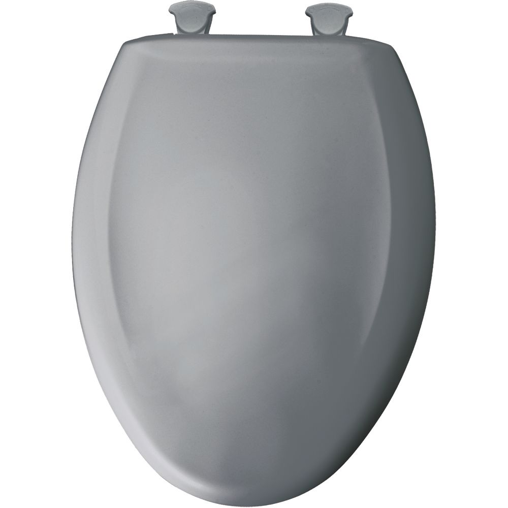 Bemis Elongated Closed Front Toilet Seat in Country Grey with Easy