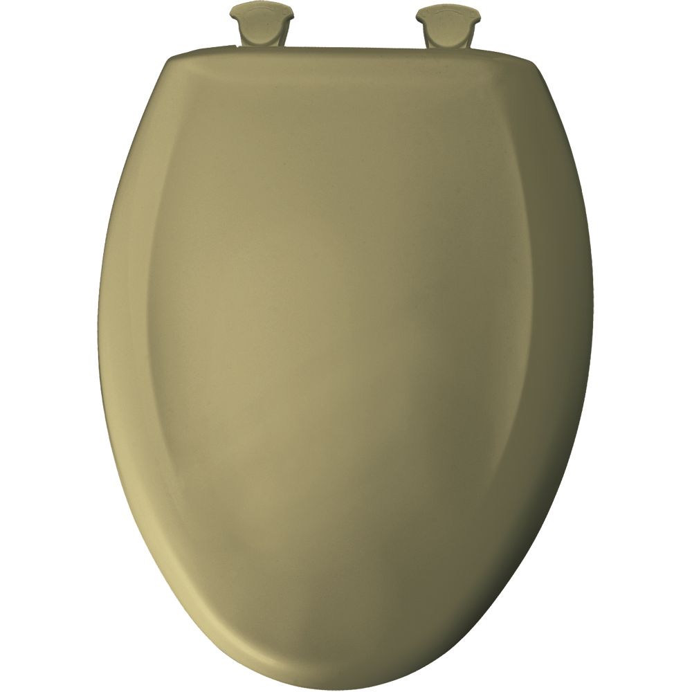 Bemis Elongated Closed Front Toilet Seat in Avocado with Easy Clean and