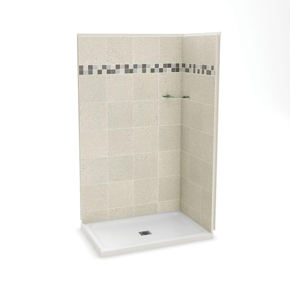 Maax Utile 32 Inch X 48 Inch Corner Shower Stall In Stone