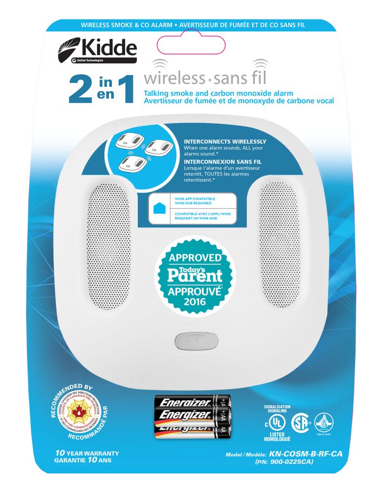 Kidde Wink Wireless Compatible Interconnected Combination Smoke And CO ...