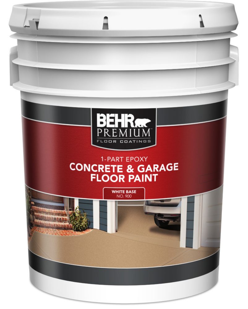 Behr Premium 1-Part Epoxy Acrylic Concrete & Garage Floor Paint - White