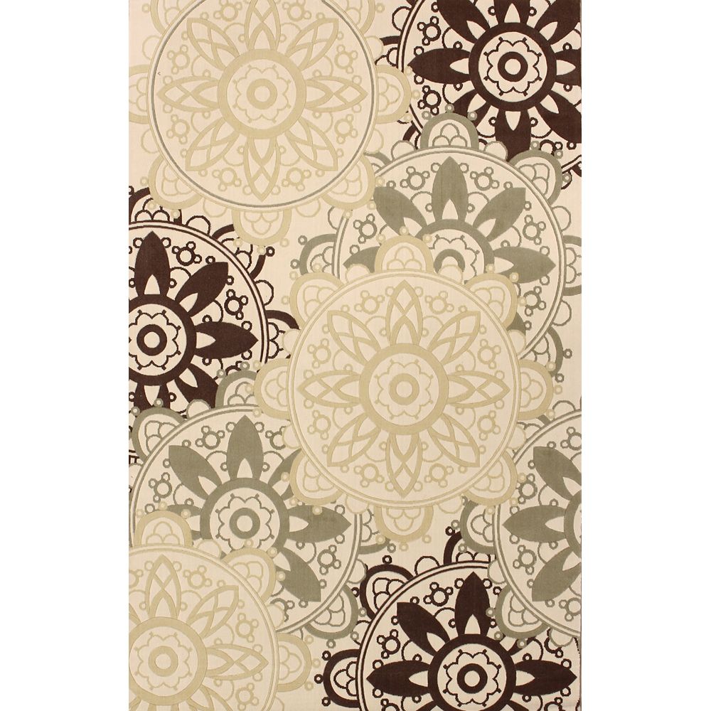 Lanart Rug Natural Sisal Beige Tan 5 ft. x 8 ft. Indoor Textured