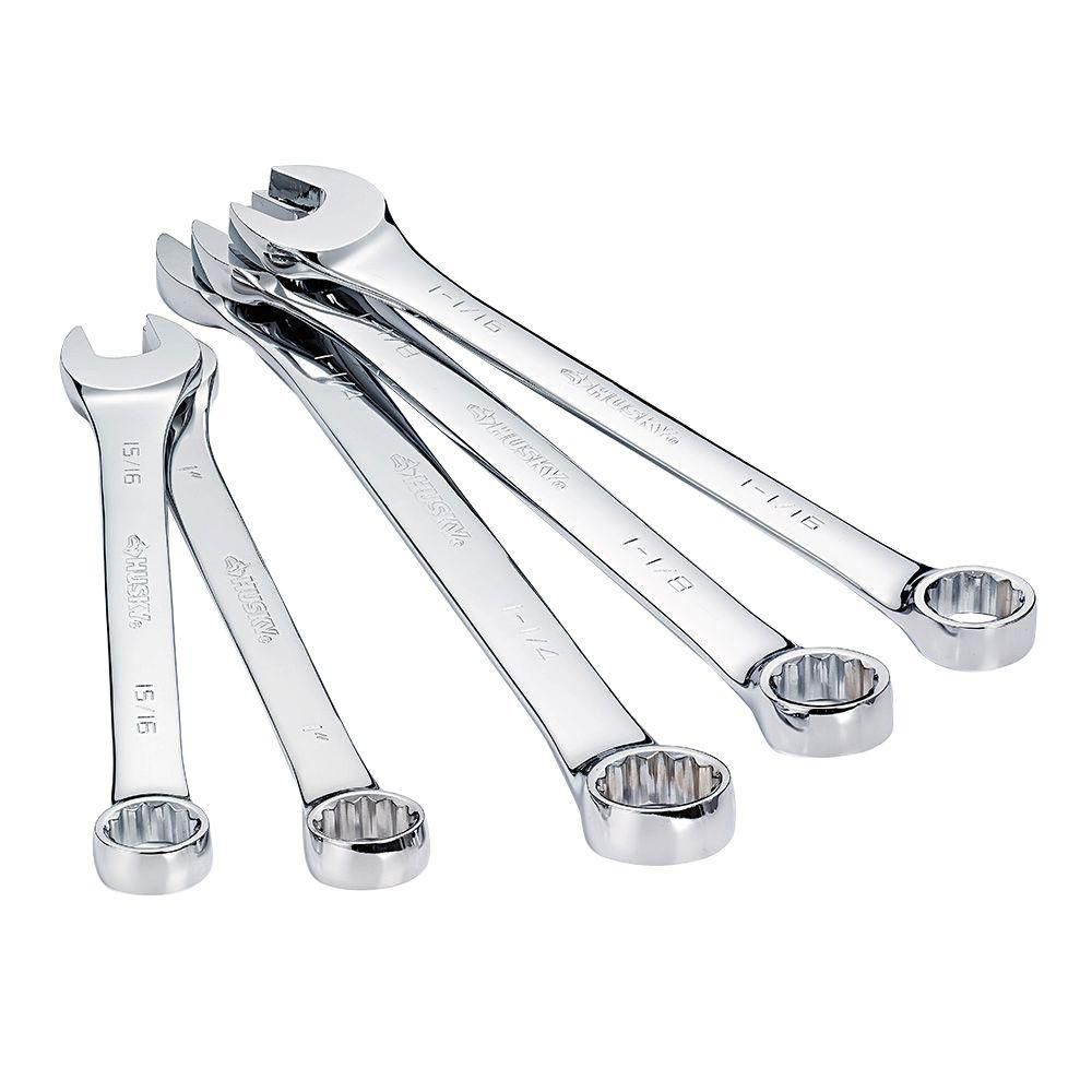 HUSKY 100Position Double Ratcheting Open End SAE Wrench Set (6Piece