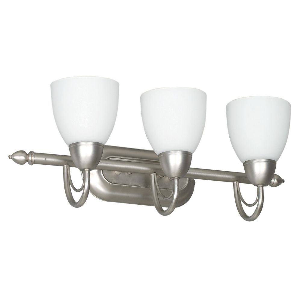 Fillament Design Atropolis 3 Light Wall Satin Nickel Compact