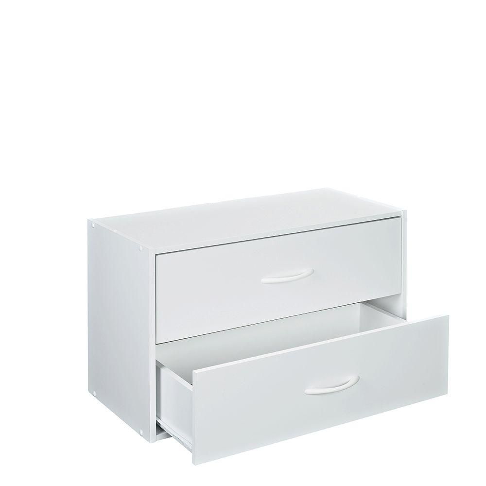ClosetMaid 24.13 inch W x 15.75 inch H White Stackable 2Drawer