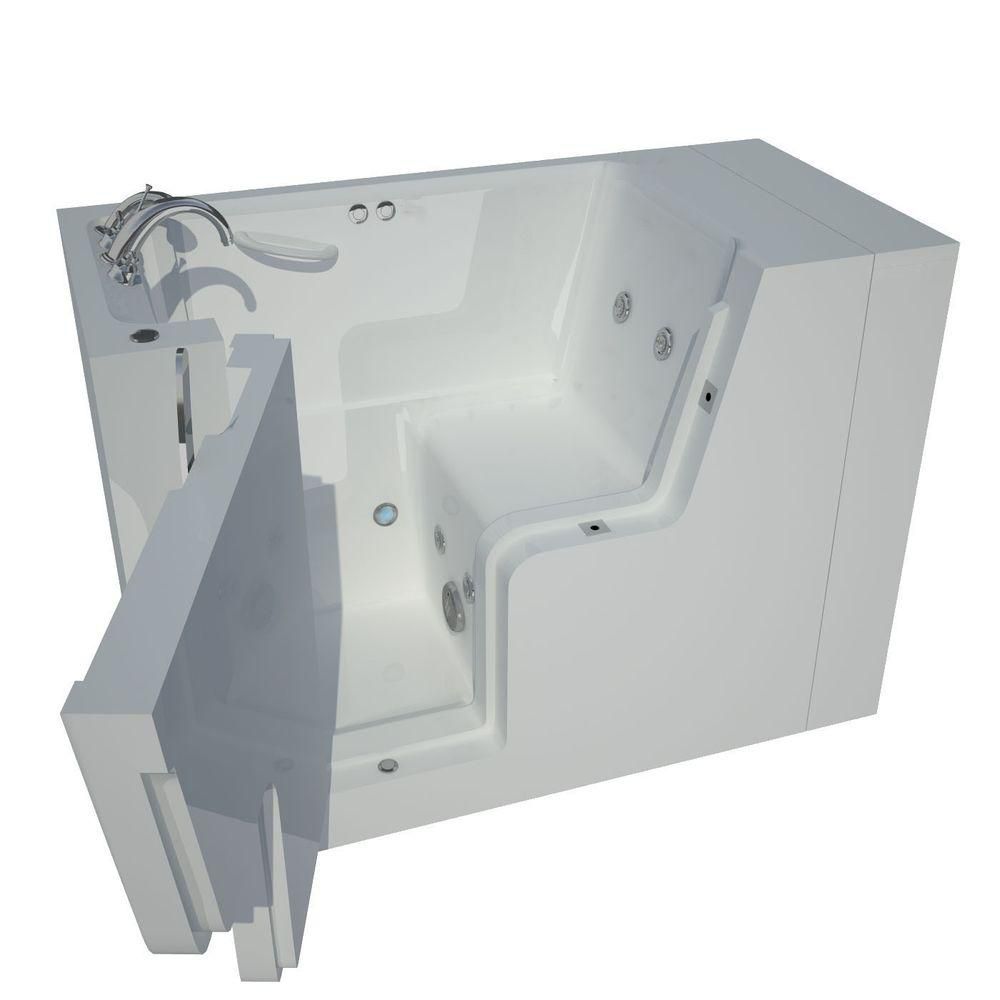 Universal Tubs 4.5 ft. Left Drain Wheel Chair Accessible Whirlpool Bath