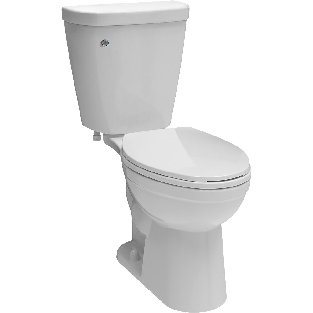 Delta Brevard FlushIQ SingleFlush Elongated Bowl Toilet The Home Depot Canada