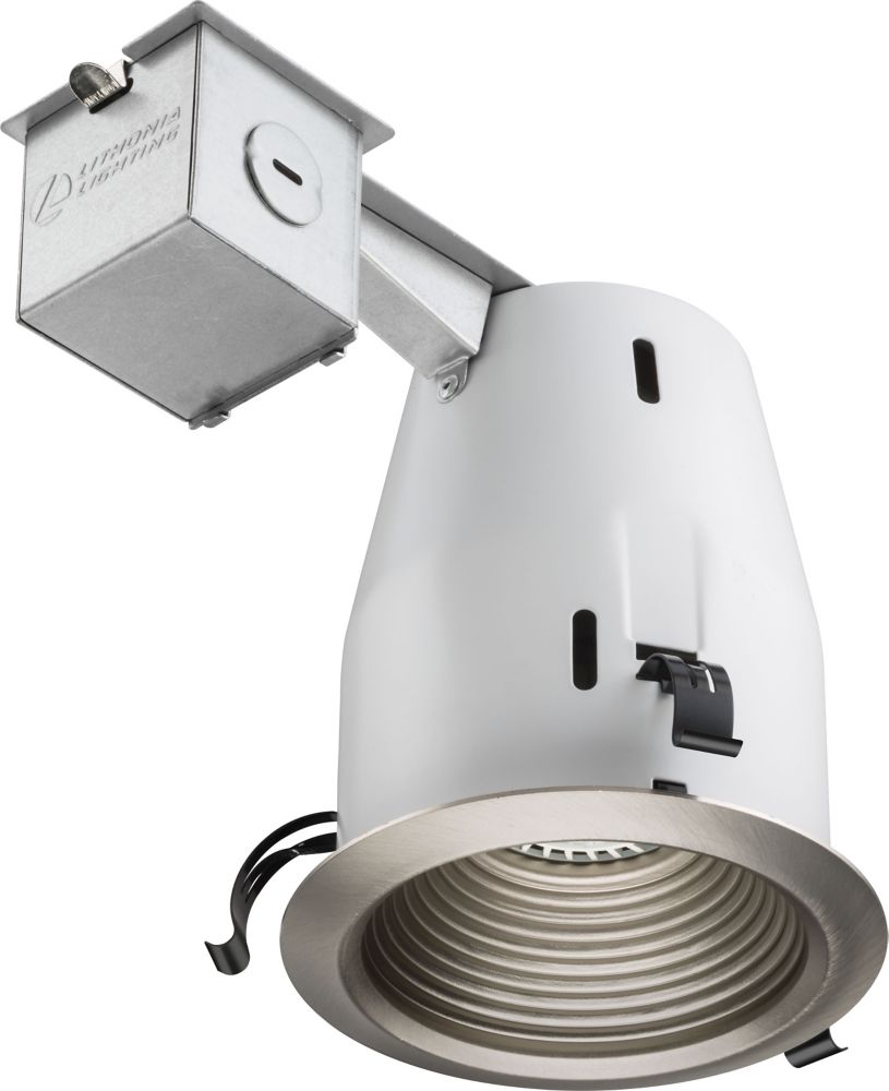 Lithonia Lighting 4inch LED Recessed Baffle Brushed Nickel The Home Depot Canada