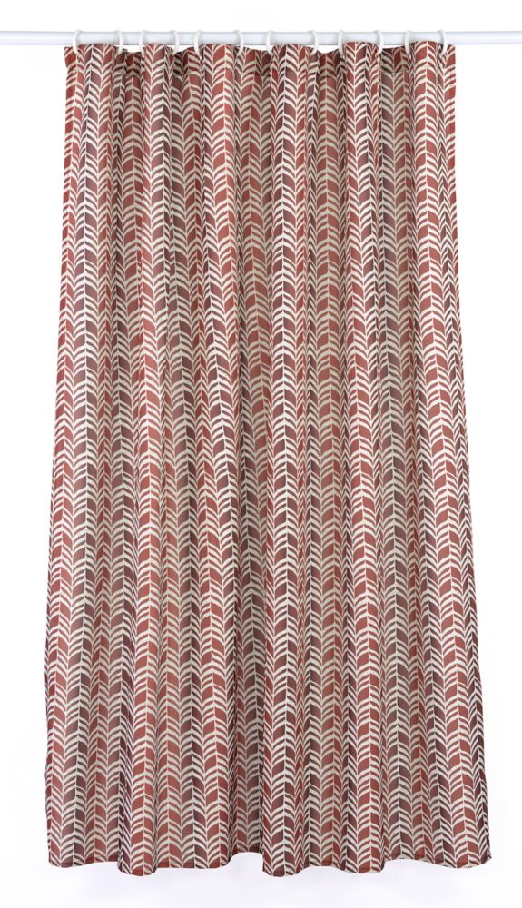 Metro Geometric 14 Piece Shower Curtain Set Linen Beige Red Curtains The Home Depot Canada Metro Geometric 14 Piece Shower Curtain Set Linen Beige Red Curtains The Home Depot Canada