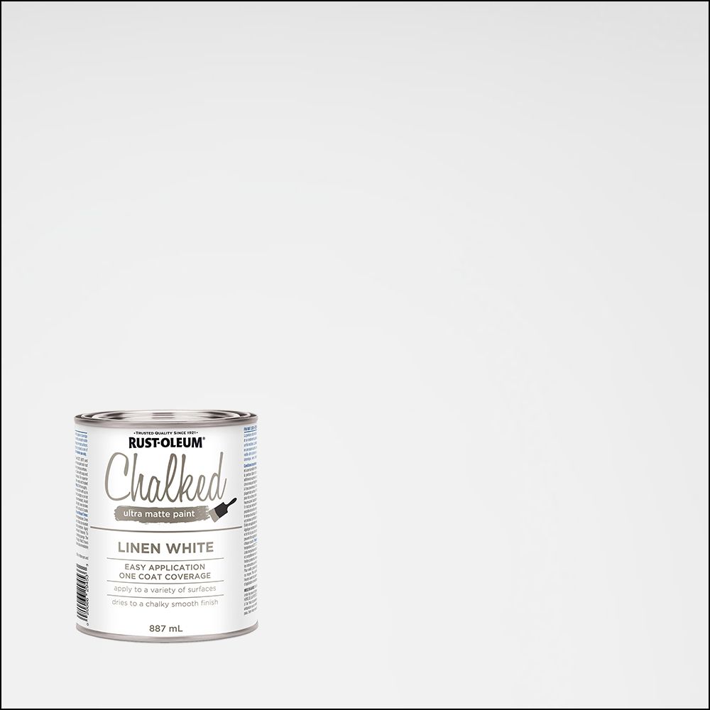 RustOleum Chalked Ultra Matte Paint In Matte Linen White, 887 Ml The Home Depot Canada