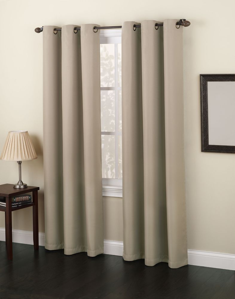 918 Monterey Grommet 48 Inch X 63 Inch Taupe Panel | The Home Depot Canada