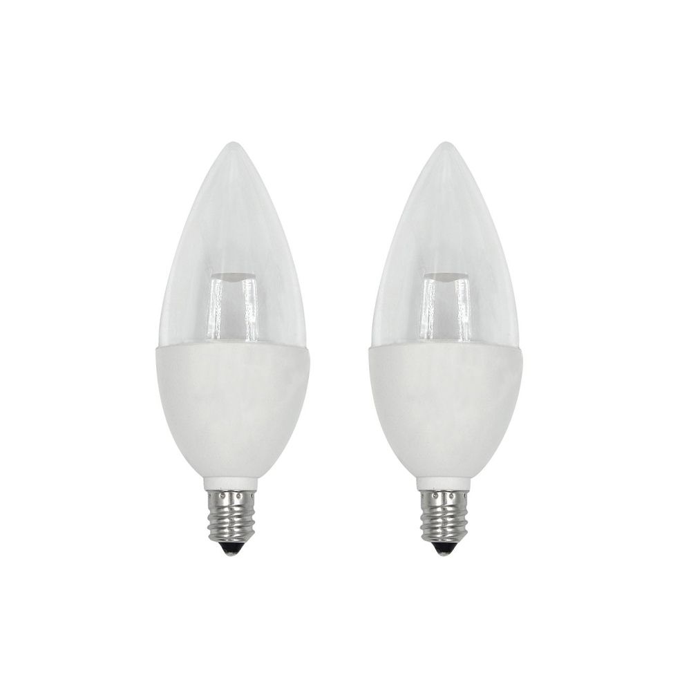 EcoSmart 40W Equivalent Soft White (2700K) B10 Candelabra Base Dimmable