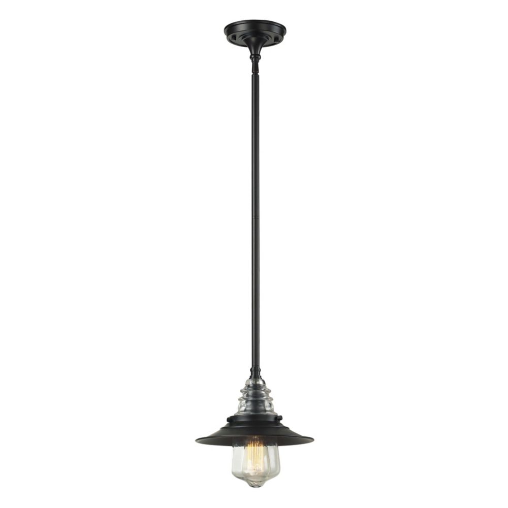 Canarm Ltd Indi 1 Light Orb Pendant Clear Glass The Home Depot Titan Lighting Insulator Glass 1 Light Pendant In