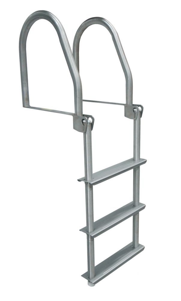 Dock Edge 3 Step Stainless Steel Flip-Up Dock Ladder | The Home Depot