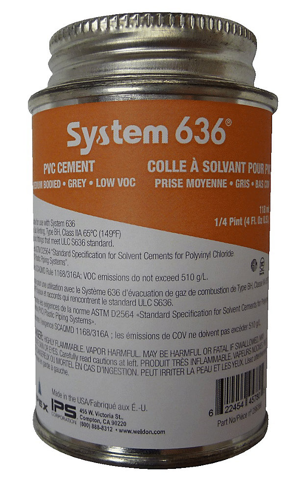 System 636 PVC Cement - 118ml | The Home Depot Canada