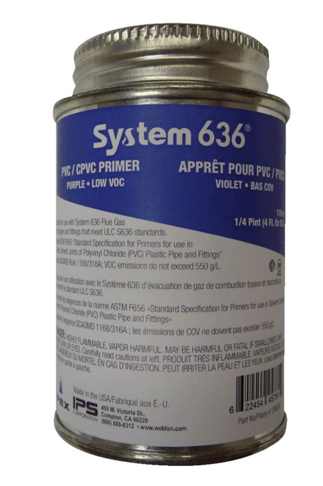 System 636 PVC/CPVC Primer 118ml The Home Depot Canada