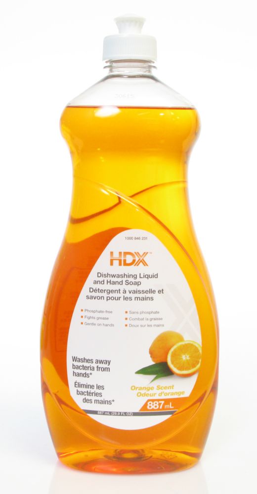 HDX Dishwashing Liquid & Hand Soap Orange Scent The Home Depot Canada