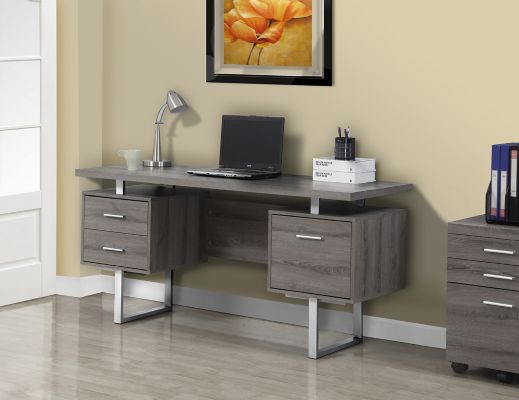 Monarch Specialties Standard Computer Desk In Grey The Home