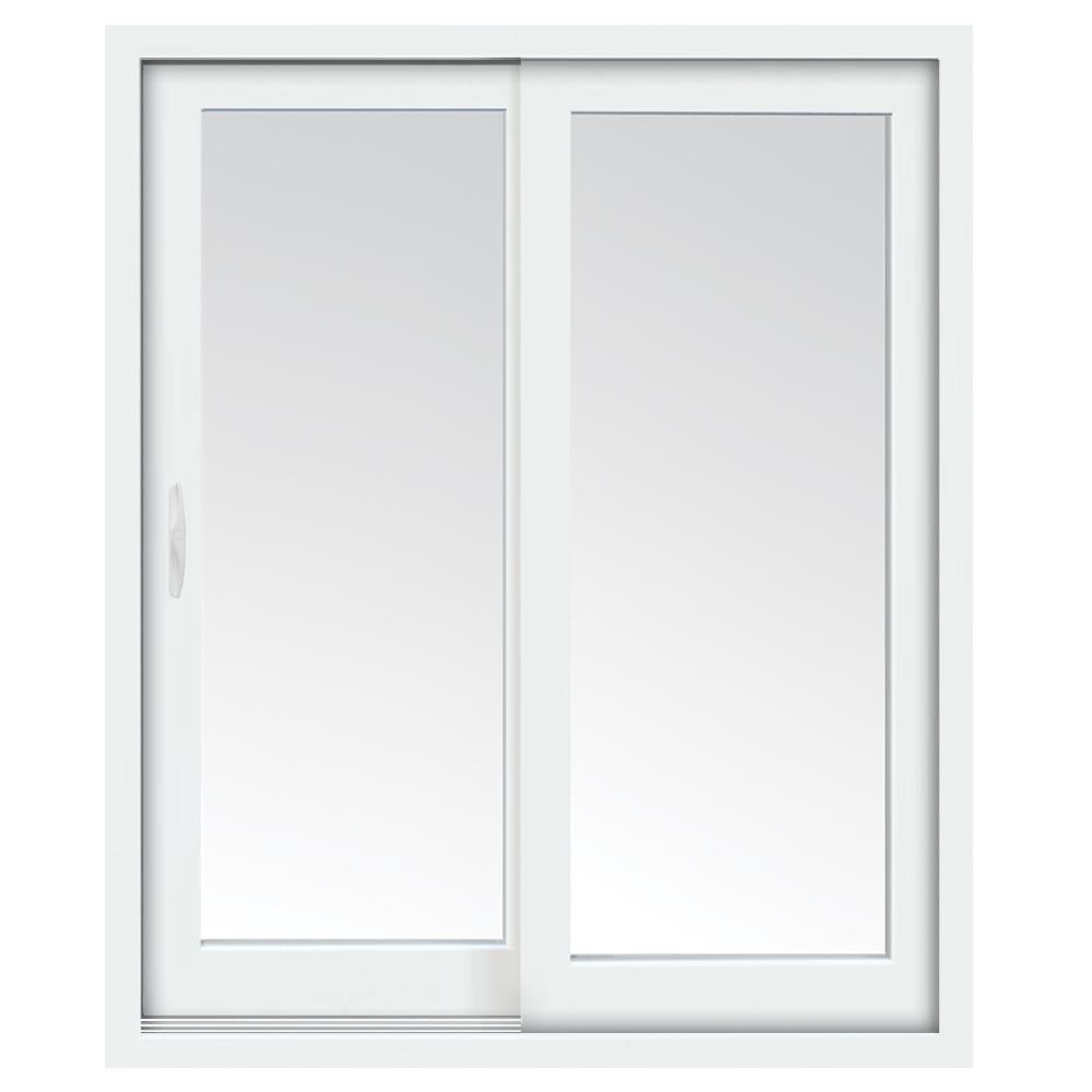 60inch x 80inch Glacier White LeftHand Sliding LowE Vinyl Patio Door