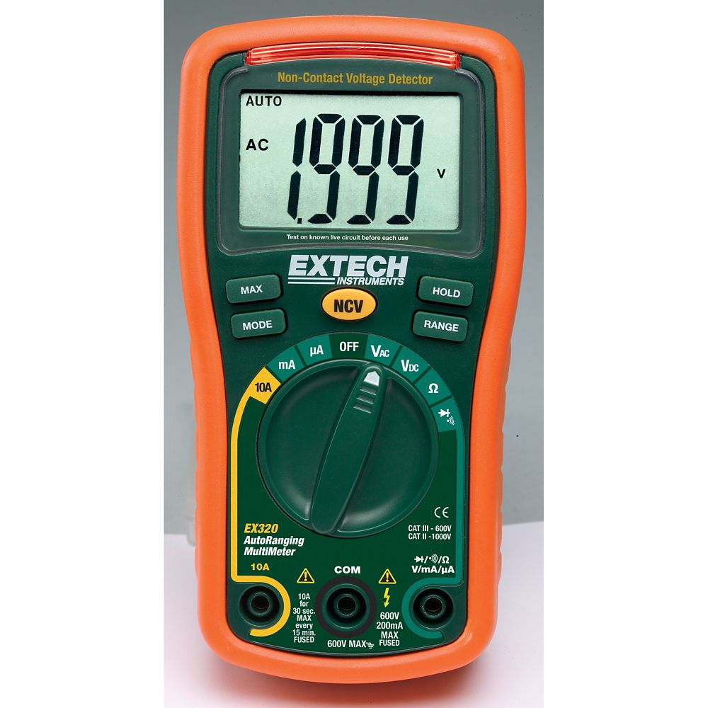 Extech Instruments 8 Function Mini MultiMeter + NonContact Voltage