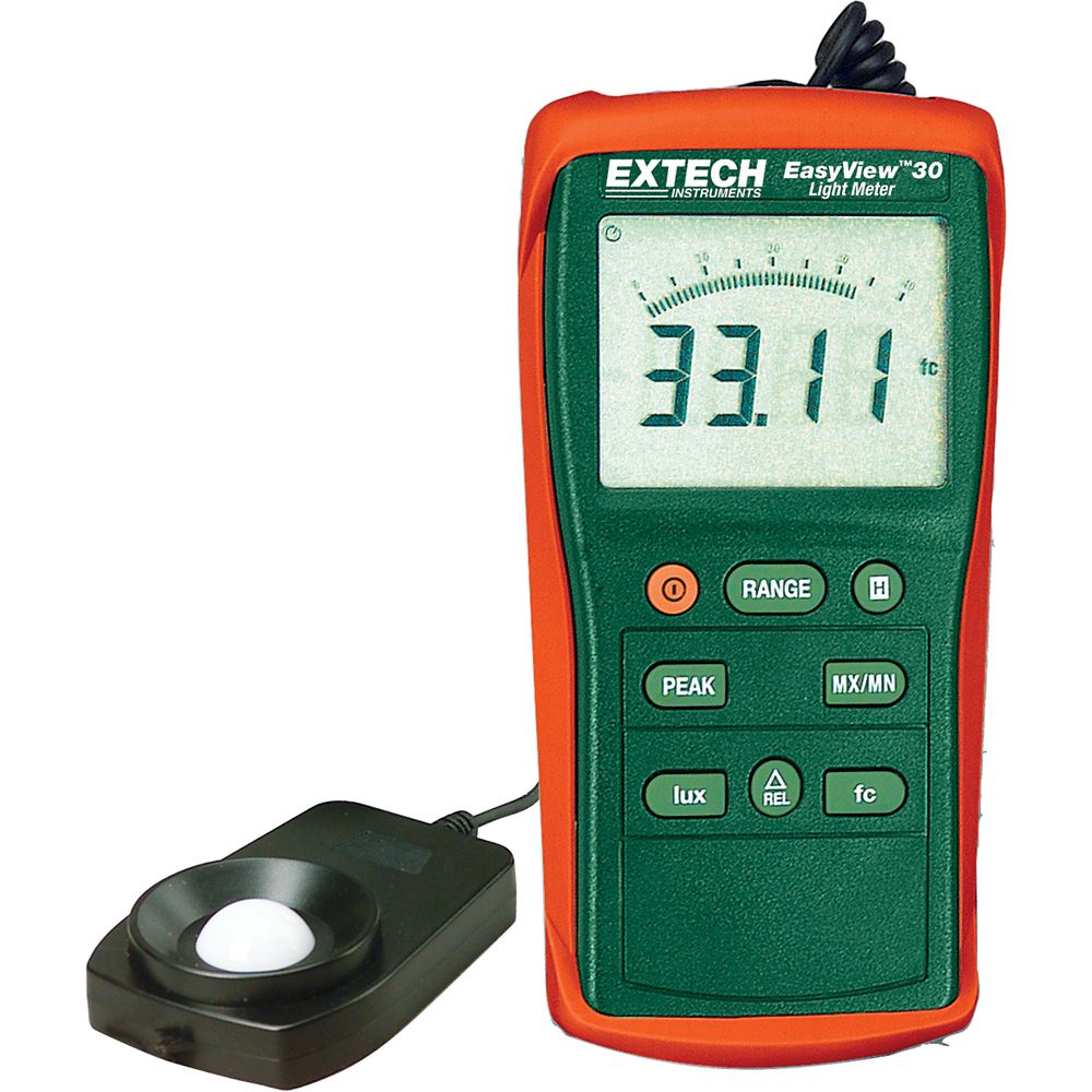 Extech Instruments EasyView Wide Range Light Meter The Home Depot Canada