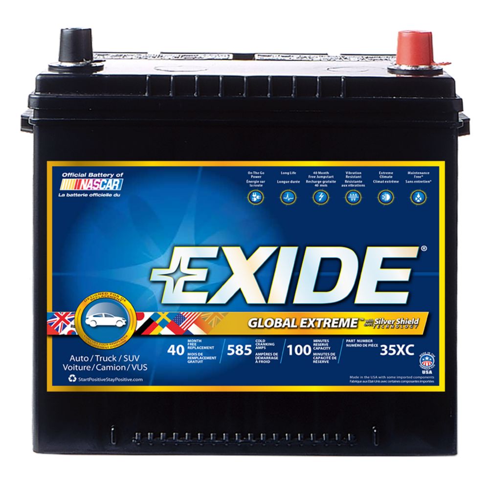 Exide Extreme Automotive Battery -Group 35 | The Home Depot Canada