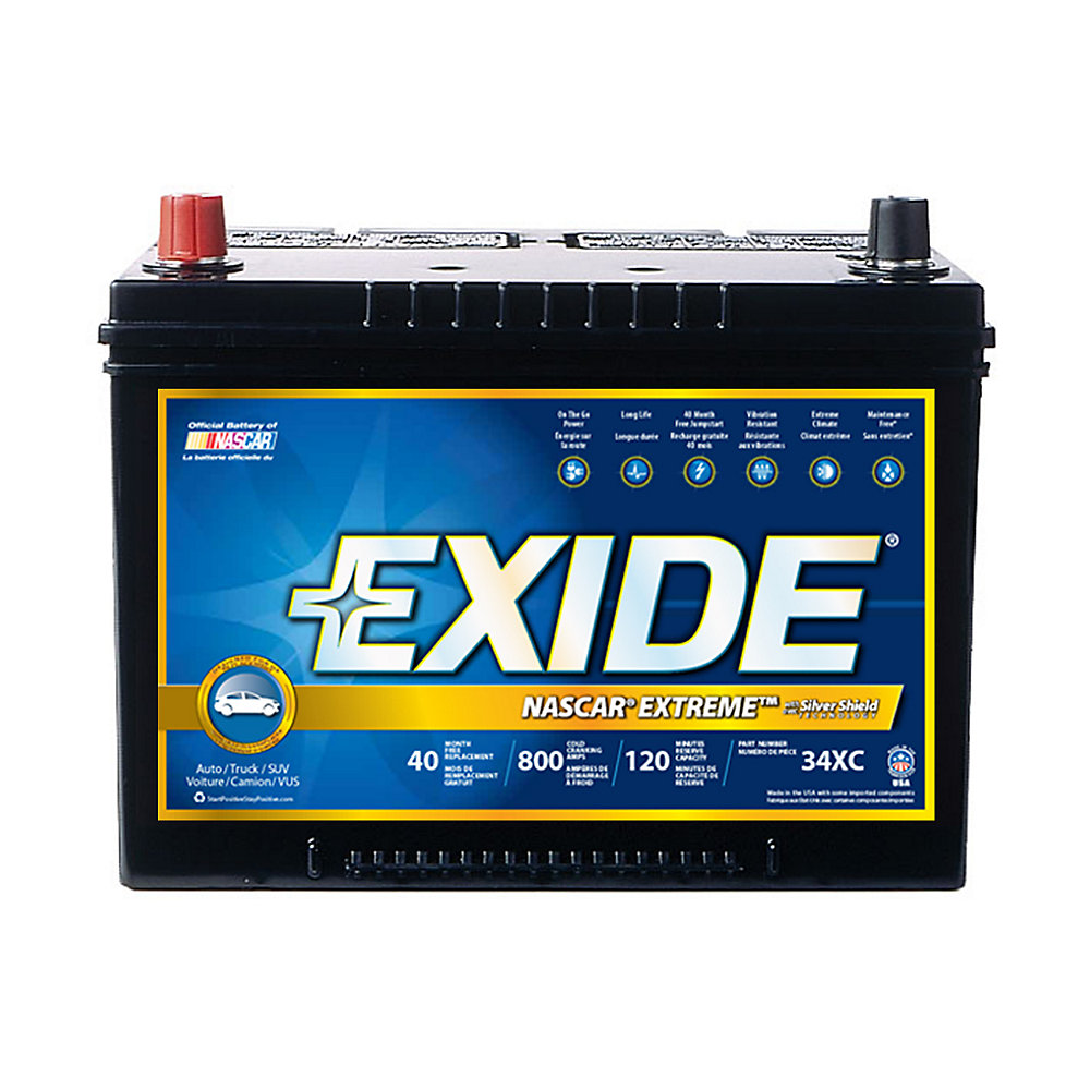 Exide Extreme Automotive Battery - Group 34 | The Home Depot Canada